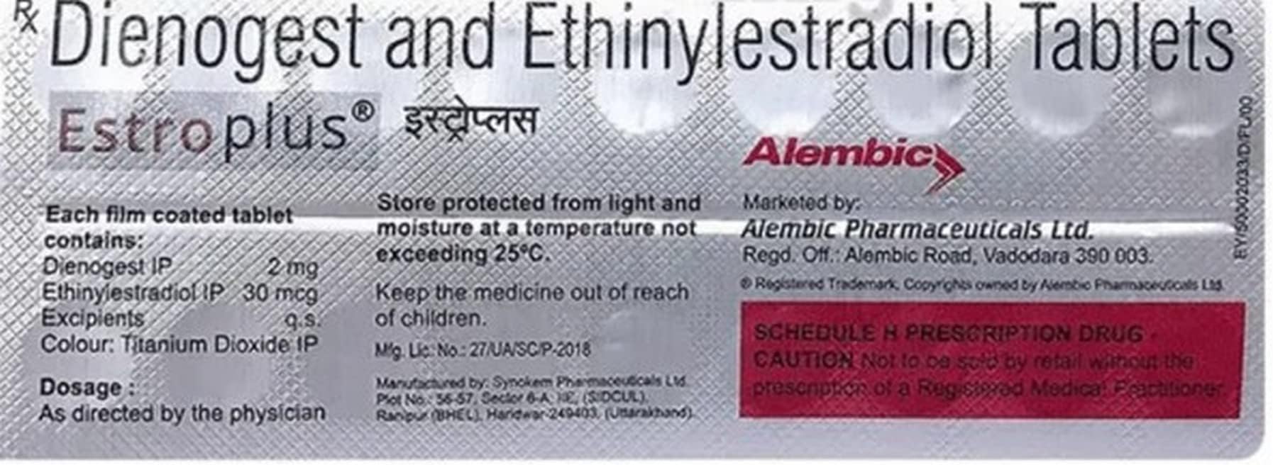ESTRO PLUS - Strip of 21 Tablets