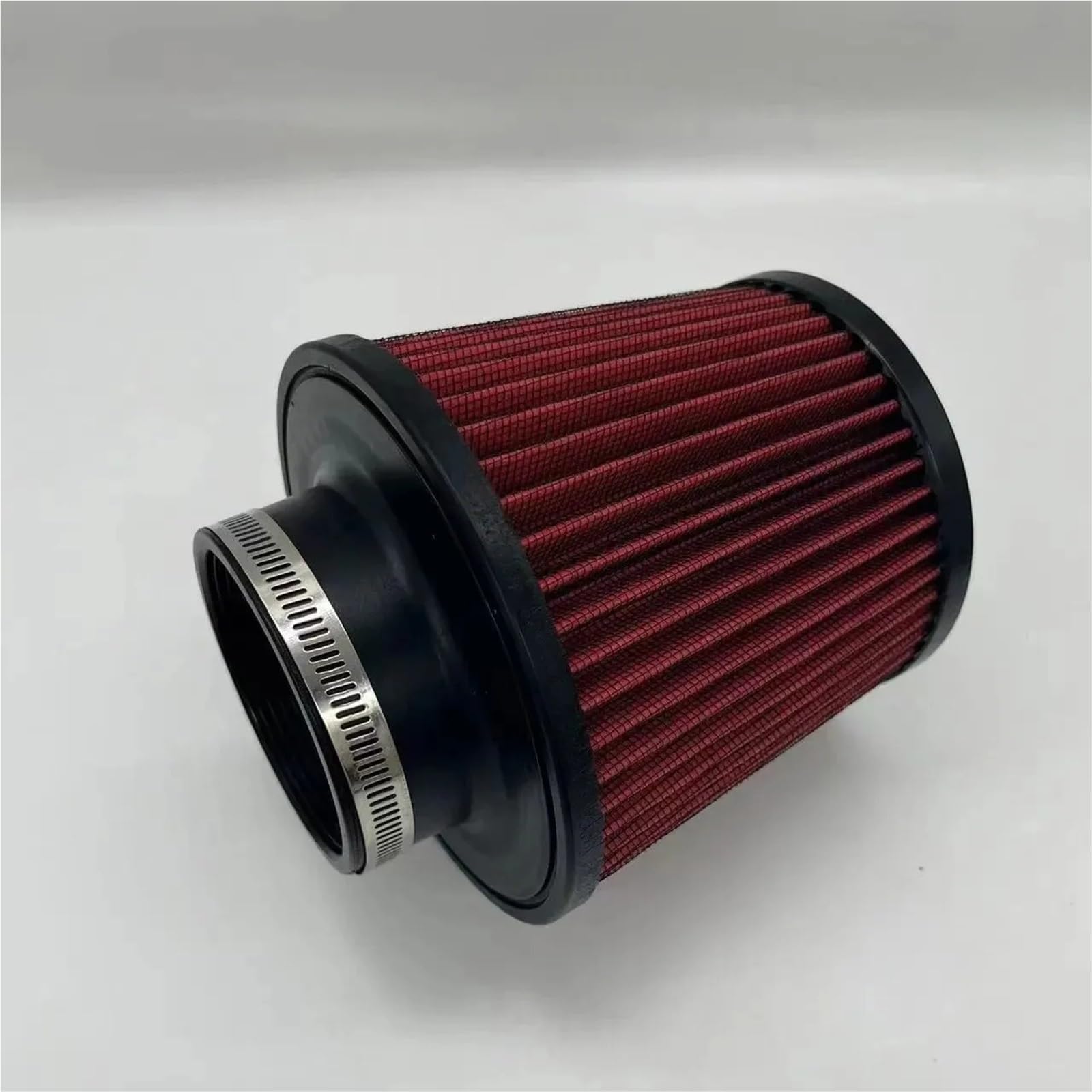 Filtr Powietrza Pasuje do filtra powietrza wlotowego K&N 14084-2 z grzybkiem samochodowym, 102 mm, 89 mm, 76 mm, 3, 3,5 i 4 cale, stożkowe filtry powietrza(L Red 60mm kn logo)