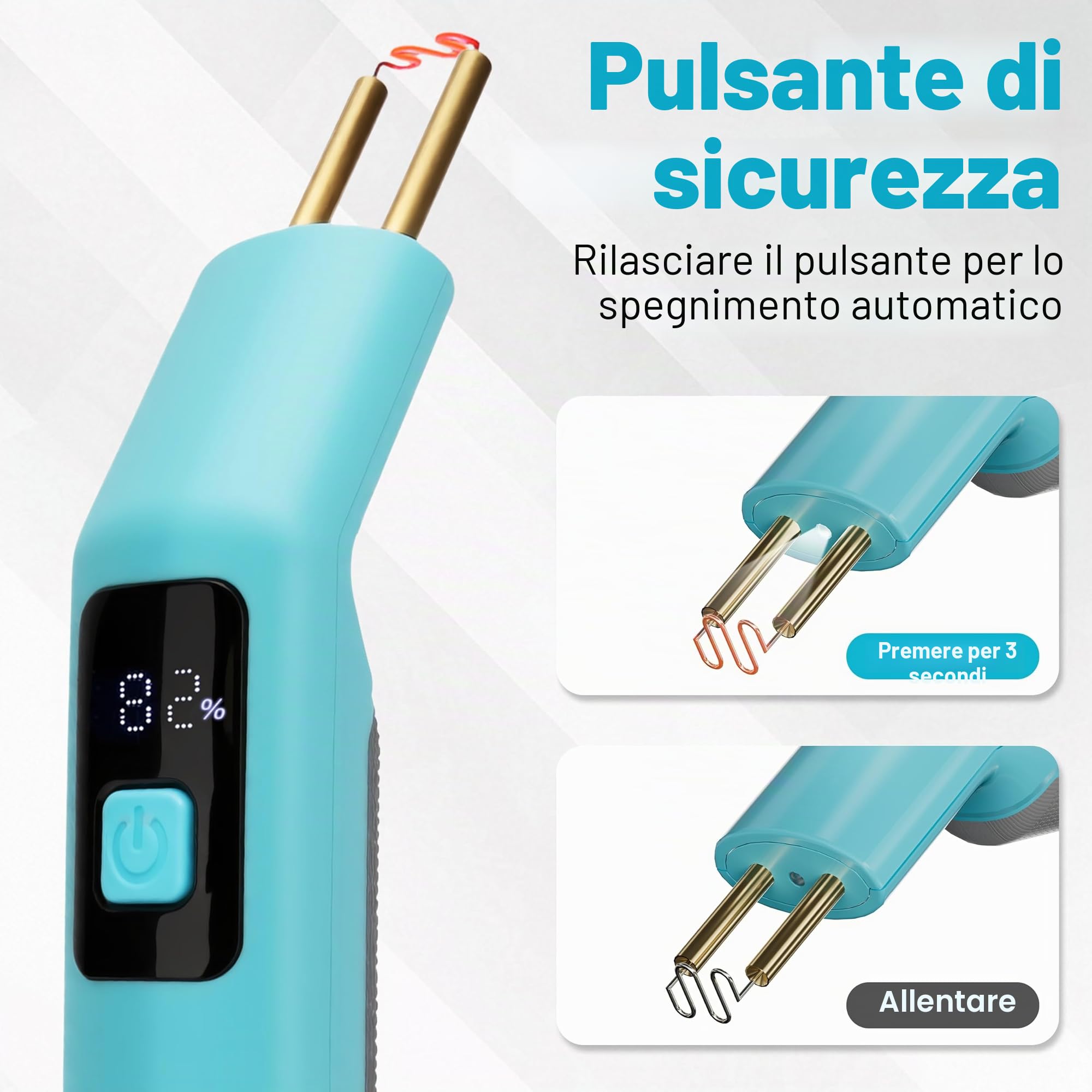 SHALL Saldatrice per plastica senza fili - 200 pezzi - Kit per saldatrice a caldo - per la riparazione di plastica, paraurti e giocattoli