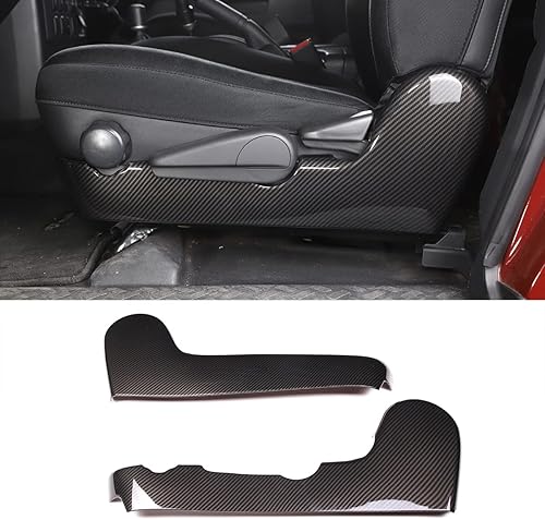 LLKUANG Cubierta de panel de decoración lateral de asiento de automóvil para Toyota FJ Cruiser 2007-2022, accesorios de panel de ajuste de asiento