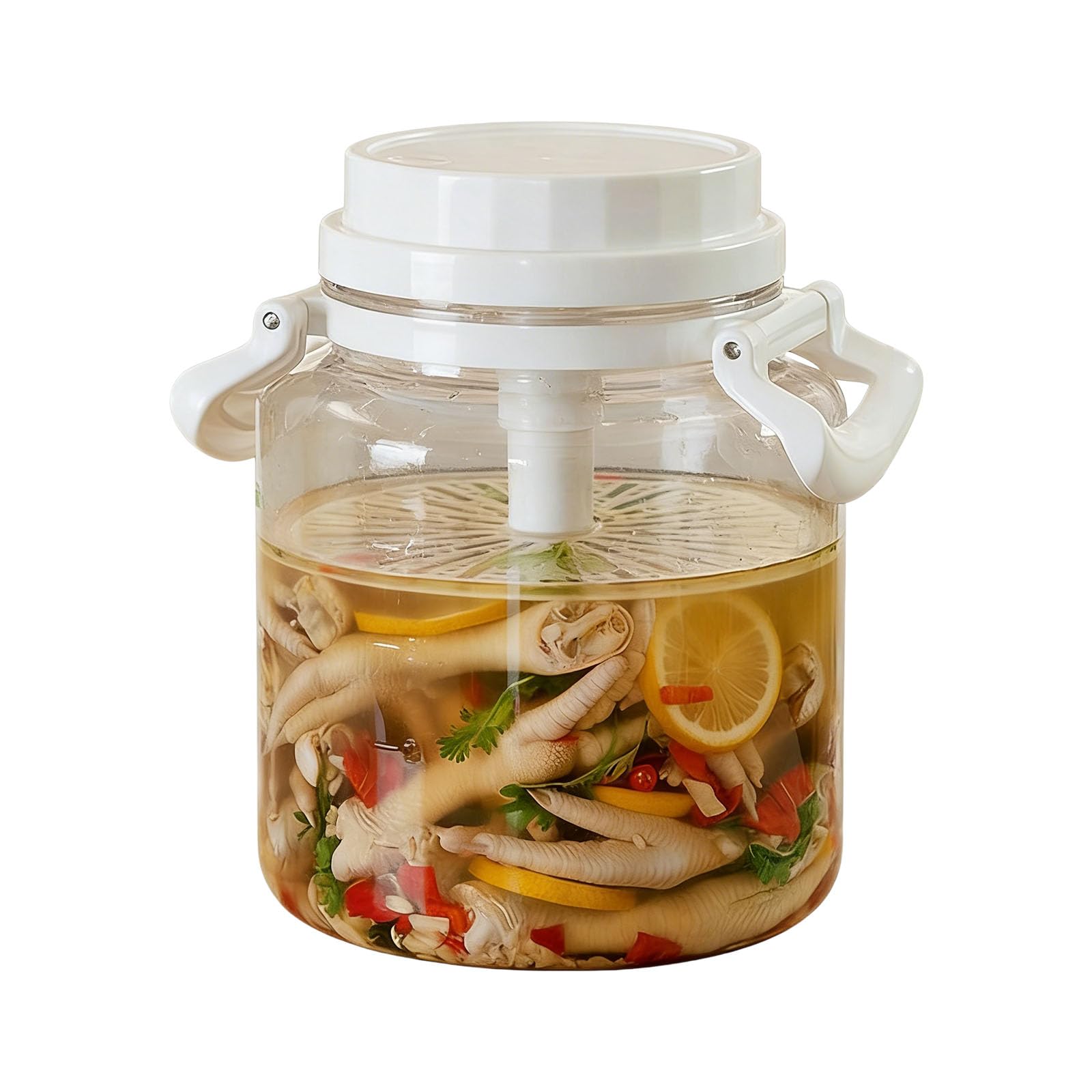 Piceioep Kitchen Storage Jar Canister for Fermenting Camping and Bulk Food Preservation Pickled Vegetables Container Food Grade Storage Container