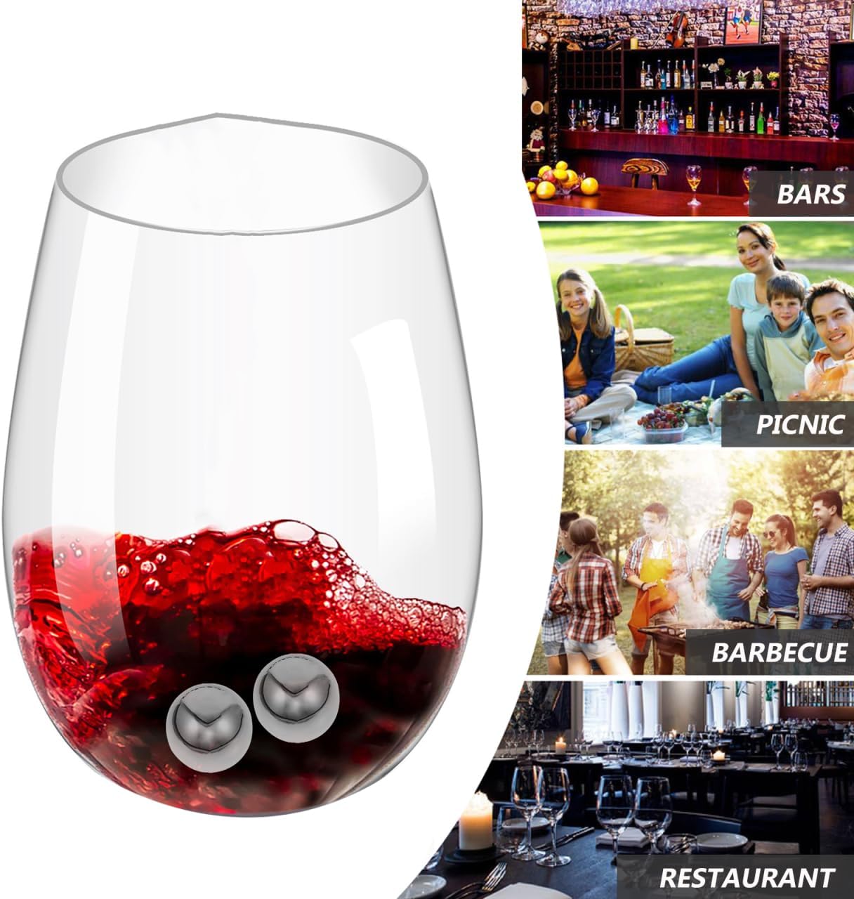 NOLITOY Whiskey Ice Cubes Stainless Steel Whisky Ice Balls Reusable Soccer Ice Metal Ice Cubes with Storage Box Beverage Chilling Rocks Ice Spheres for Bourbon Vodka Reusable Ice Cubes