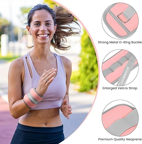 Miniatura 4 de Pesas de tobillo de 12346810 libras, 1 par de pesas de muñeca y pierna para mujeres y hombres, fuerza pesada para caminar, correr, trotar, fitness,