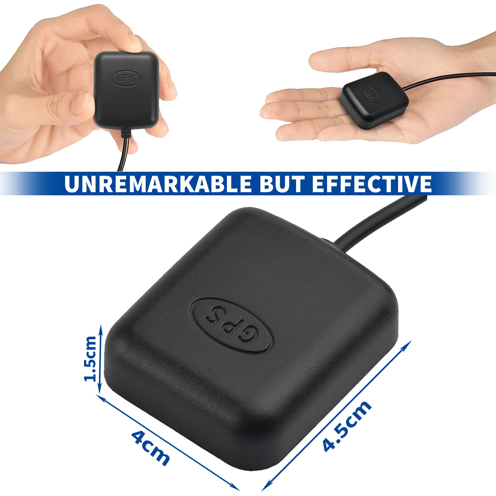 Bingfu Antenna GPS Dash Cam Autoradio Attiva con Adattatore Audio 3,5 mm per Auto Camion SUV Parabrezza Specchio Dash Camera Monitoraggio Sorveglianza della Vedio Registratore DVR Localizzatore GPS
