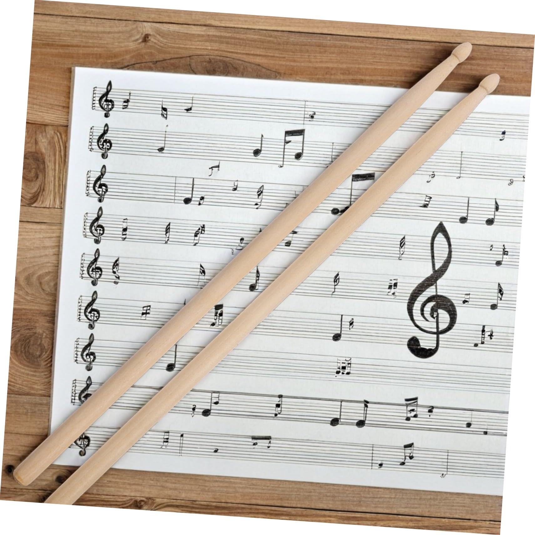 12paia Bacchette in Legno per Batteria Accessori per Strumenti Musicali per Percussioni Jazz Rock e Lezioni di Batteria