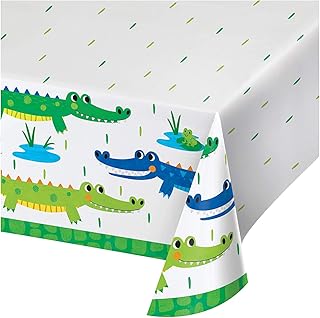 Alligator Birthday Party Paper Tablecloth, 1 ct