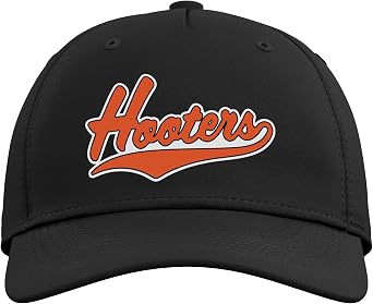Hooters Vintage Varsity Letters Retro Wings Restaurant Logo Adjustable Printed Baseball Hat