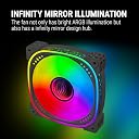 Ant Esports Spectraflow 120mm 3 IN 1 ARGB Case Fan Kit - Black, Infinity Mirror Design, PWM Control, 1800 RPM, 45 CFM Airflow gallery image