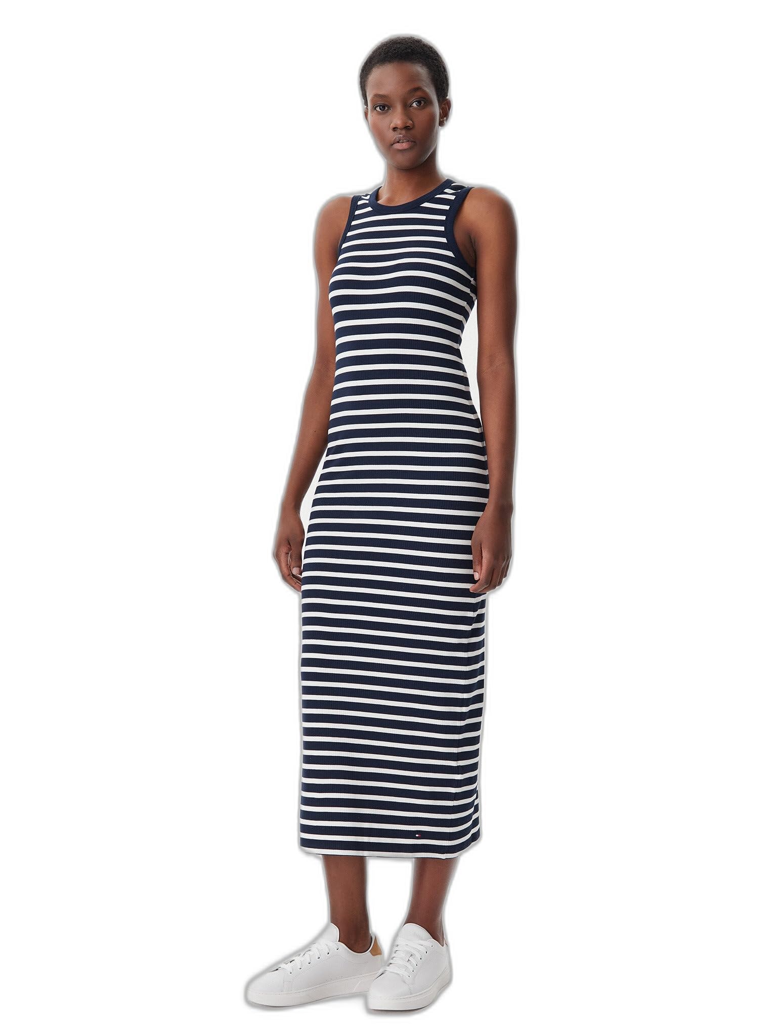 Tommy Hilfiger Damen Kleid Midi Dress Slim Fit