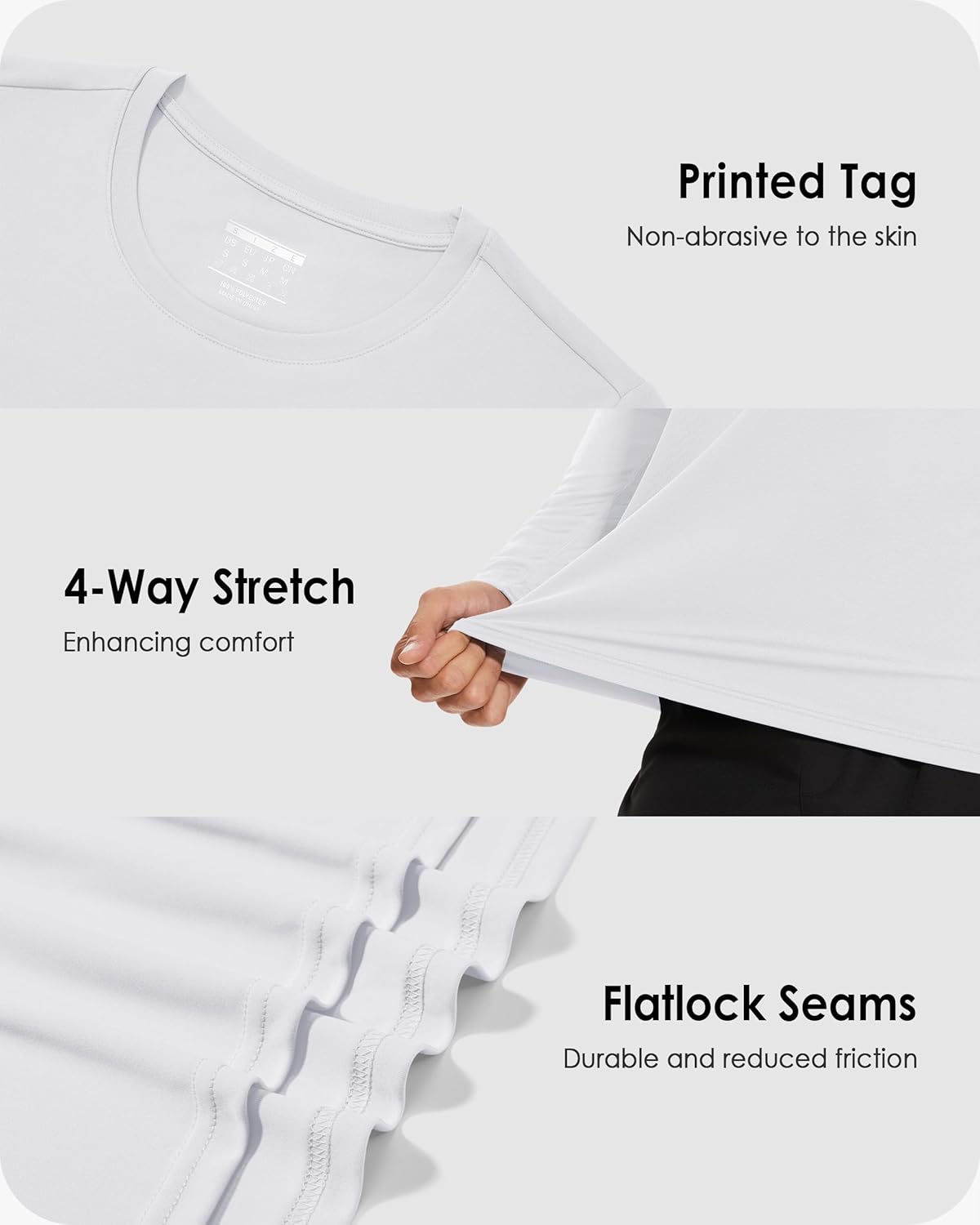 Boladeci Men's UPF 80+ Sun Shirts Long Sleeve Lightweight UV Protection SPF Shirts Rash Guard Swim T-Shirts - Image 4