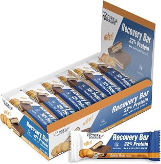 VICTORY ENDURANCE Recovery Bar Sabor Galleta María. Barrita recuperadora con 32% de proteína (12x50 g)
