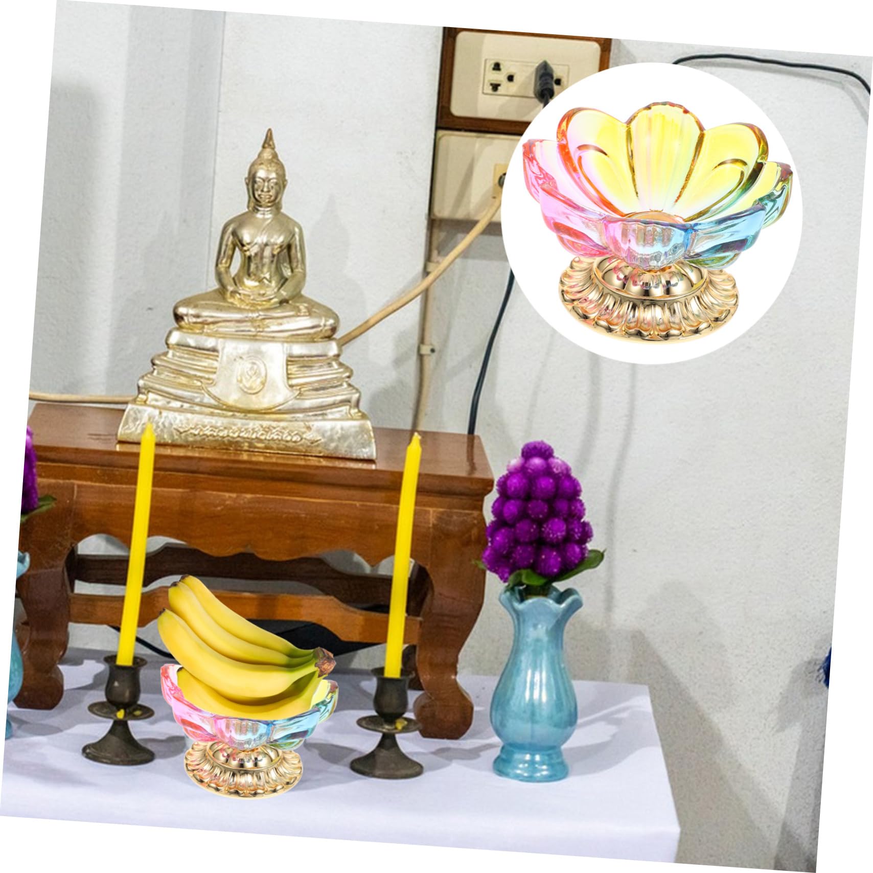 5pezzi Piatto Decorativo Forma Di Fiore Di Loto Per Frutta e Snack Per Tavoli e Cucine Facile Da Pulire e Pratico Per Uso Quotidiano