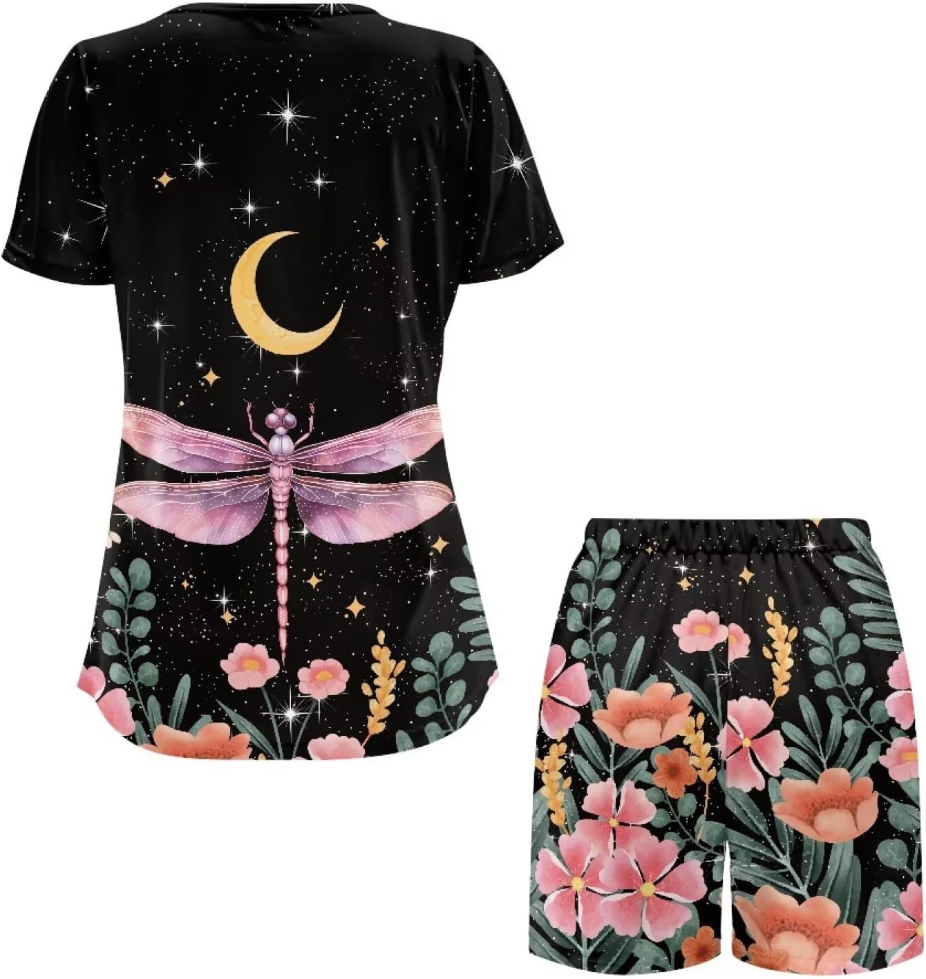 Women Maternity Nursing Pajamas Set Postpartum Breastfeeding Short Sleeve Breathable Sleepwear 2 Piece Loungewear