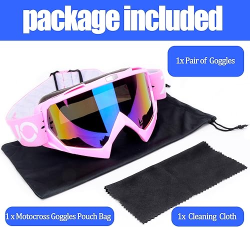 Miniatura 6 de Gafas de motocross para motocross, todoterreno, motocicletas, carreras, MX UTV, resistentes al viento, a prueba de polvo, resistentes a los