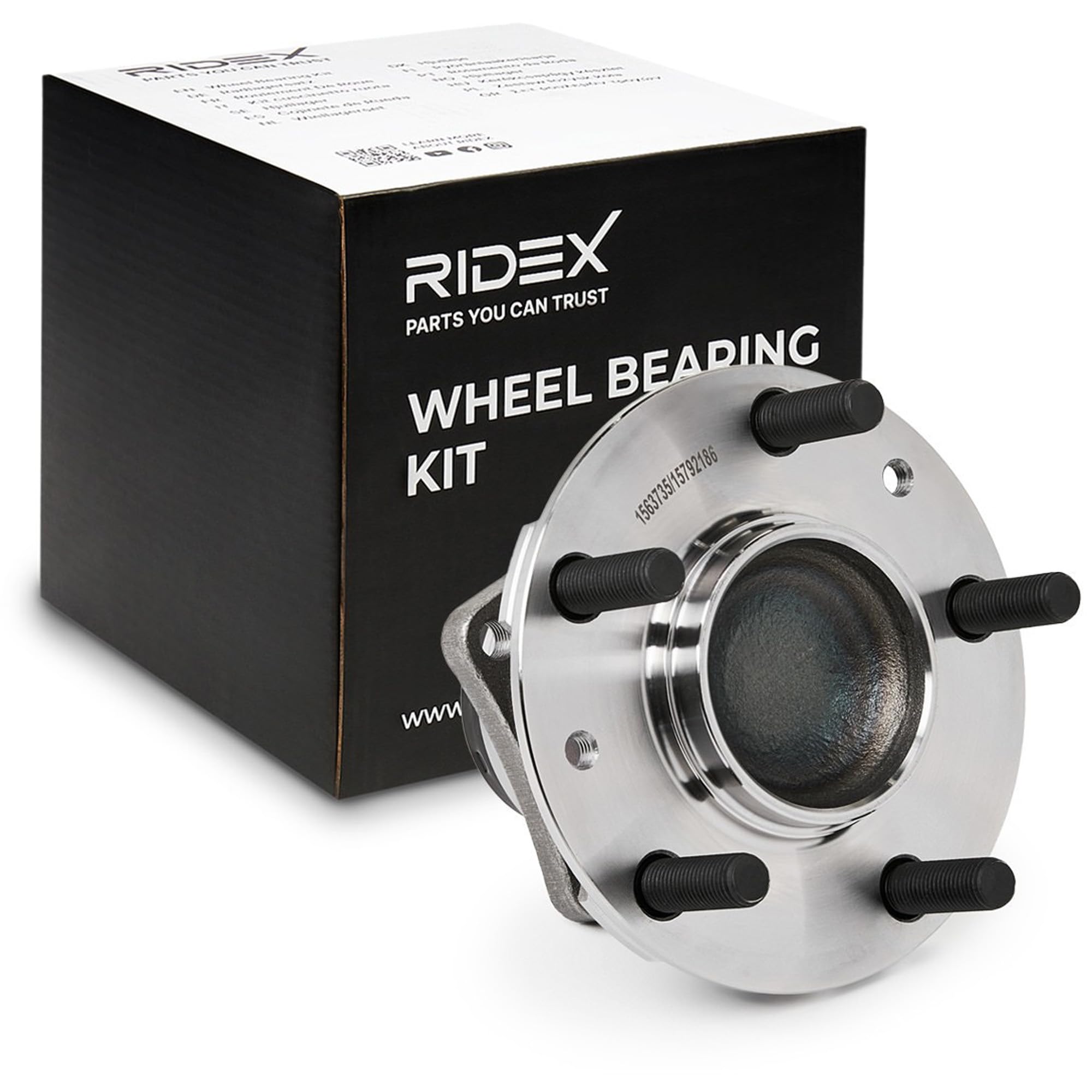 RIDEX 654W1208 Juego de cojinete de rueda Delantero, ambos lados Rodamiento integrado en buje de rueda Compatible con MAZDA RX-8 SE, FE