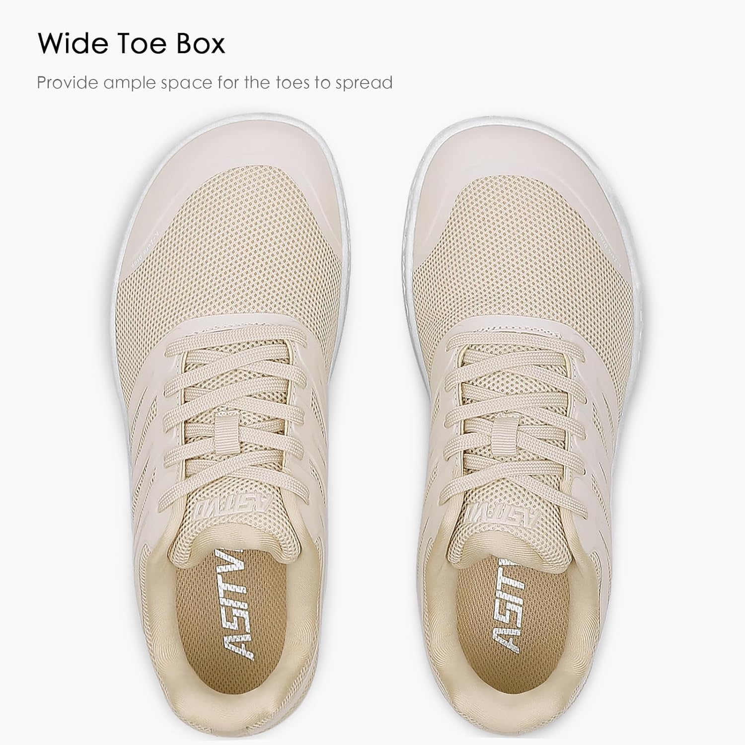 ASITVO Wide Men's Barefoot Zero Drop Sole Minimalist Width Toe Box Walking Shoes Sneakers TPU Toe No-Sew Upper - Image 3