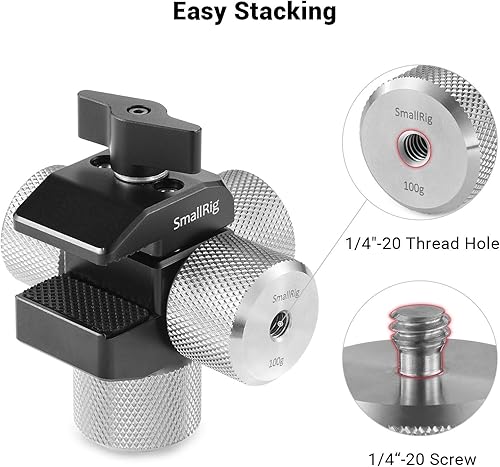 Miniatura 3 de SMALLRIG Contrapeso extraíble 1.76 oz para DJI Ronin SRonin RS 2  Ronin-SCRonin RSC 2 y para estabilizadores de cardán Zhiyun - AAW2459