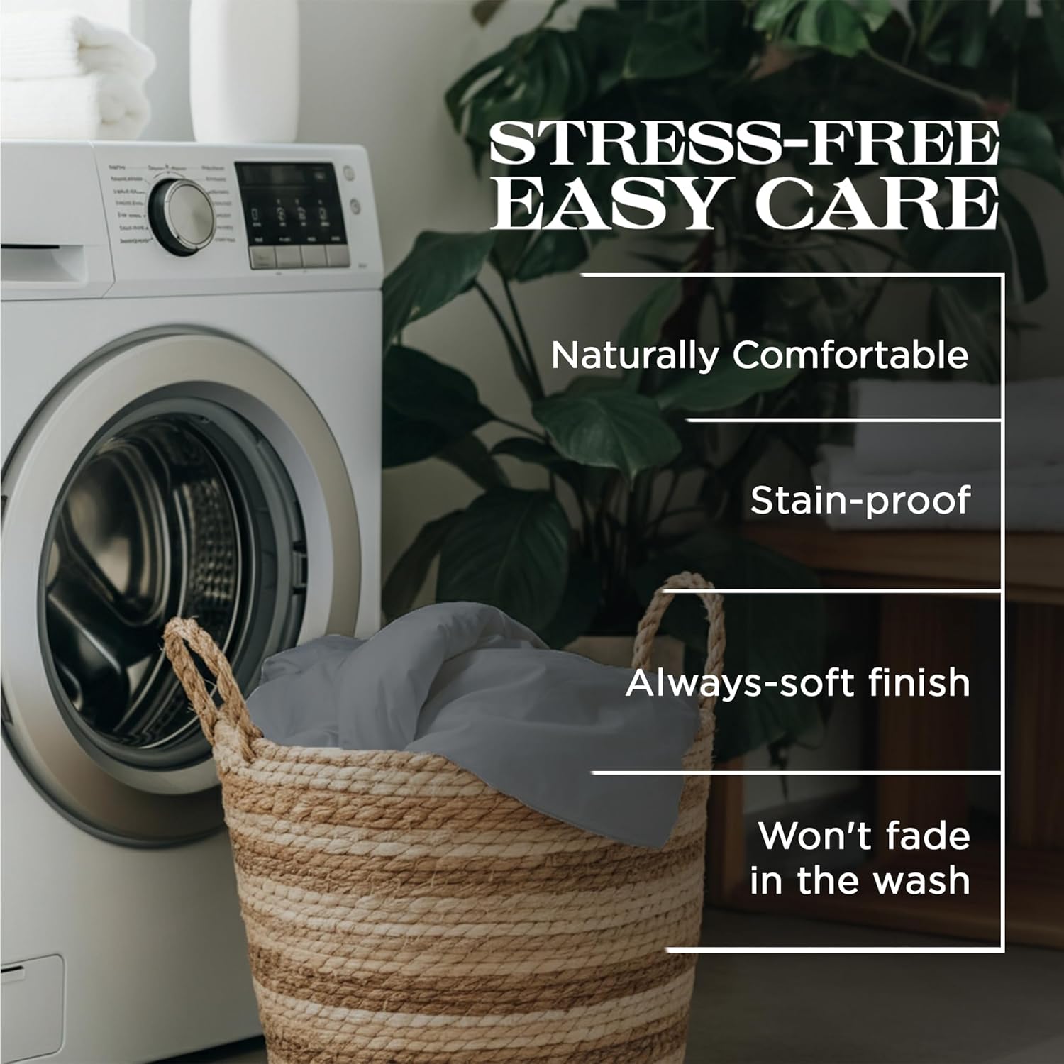 Bluemoon Homes 100% Egyptian Cotton Sheets King Size Sheet Set, Luxury Deep Pocket King Sheet, 1500 Thread Count Soft & Ultra Smooth, 4 Piece Cool Durable Bedding Sheets & Pillowcases - Dark Grey