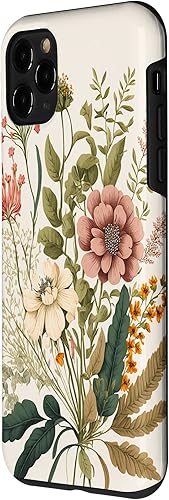 Miniatura 2 de Funda para iPhone 11 Pro con diseño floral botánico vintage