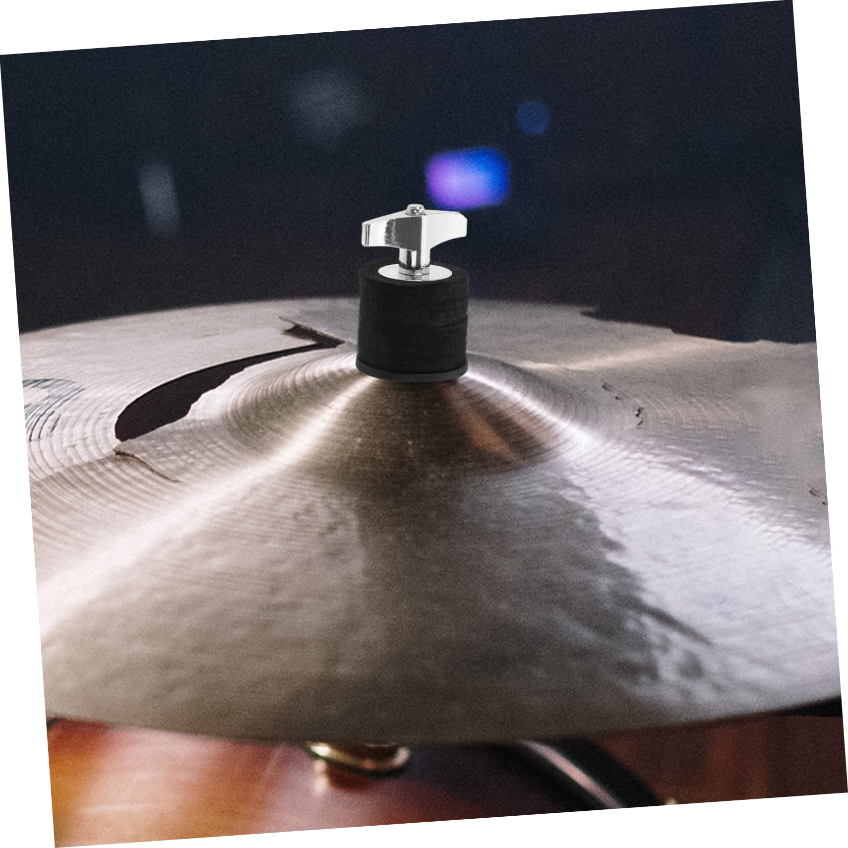 Hemoton Cymbal Stacker Attachment for Hihat Cymbal Stand Holder Metal Construction