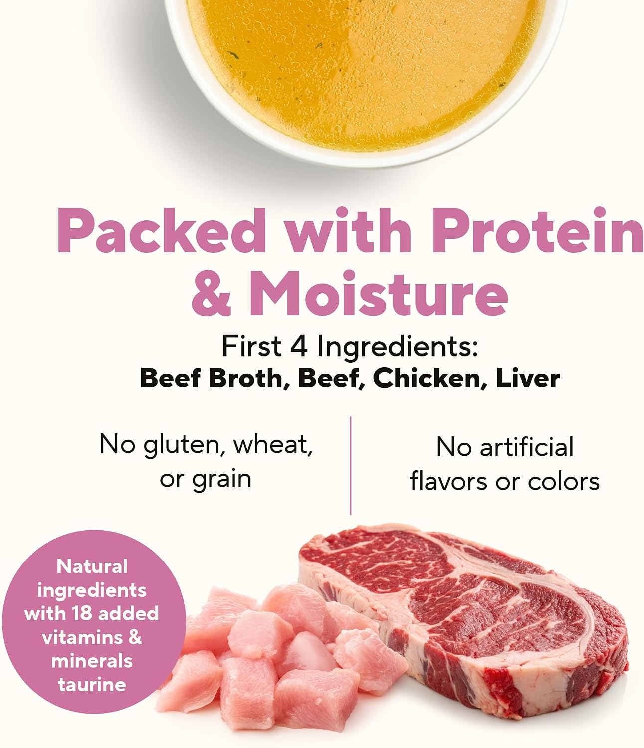 Dave's Pet Food Grain Free Wet Cat Food Pate (Beef & Chicken), Made in USA Naturally Healthy Canned, 12.5 oz Cans (12 Pack)