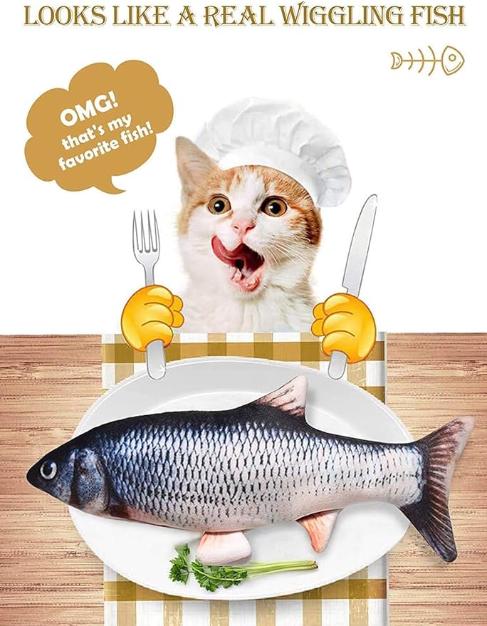 Laucentral Jouet Chat Jouets Poisson Electronique Simulation Realiste Jouet Pour Chat Poisson Qui Bouge Jouet Chaton Rechargeable Usb Avec 2 Cataire Jouet A Macher Interactif Pour Cha Amazon Fr Animalerie