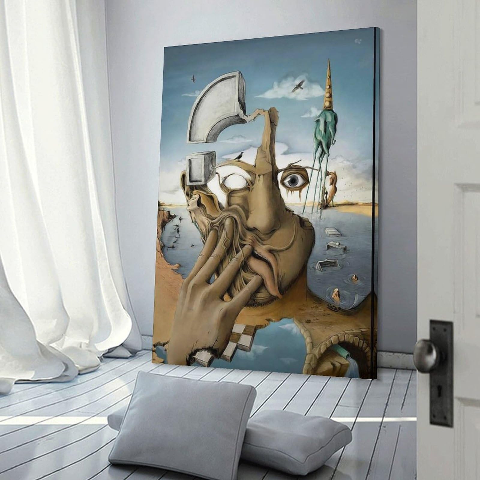Amazon.co.jp: サルバドール・ダリ「窓辺の少女」装飾 キュビスム