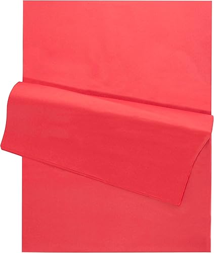 Papel de seda rojo de 14 x 20 pulgadas, paquete de 96 unidades para regalos, juegos, cumpleaños, Pascua, Día de la Madre, graduaciones, envoltura de
