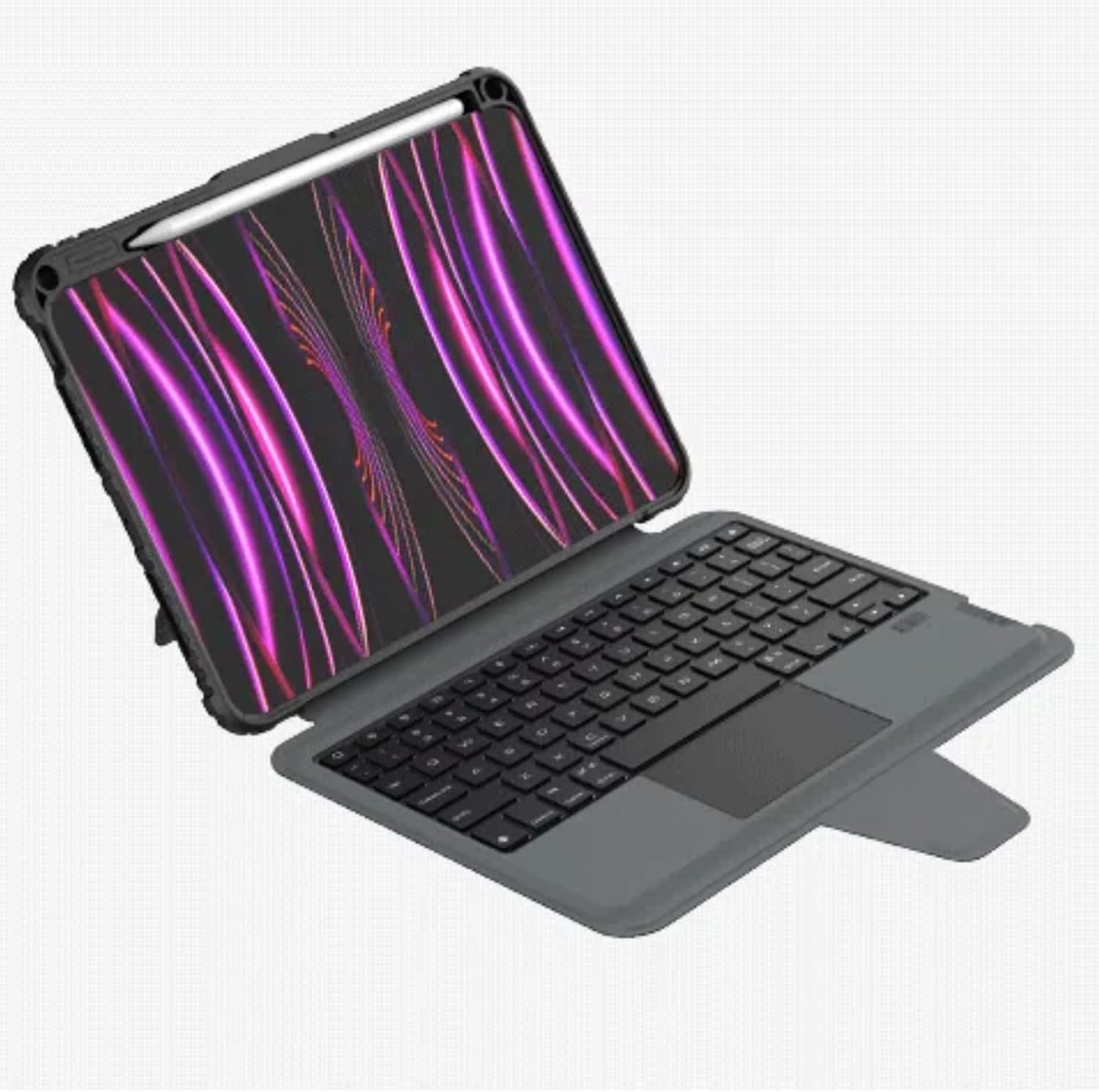 Nillkin for iPad Pro 11 Inch Case with Magic Keyboard (M4, 2024), Detachable Magnetic iPad Pro 11 Keyboard Case with Pencil Holder/Slide Camera Cover/7 Colors Backlit/Adjustable Stand/Touchpad, Black