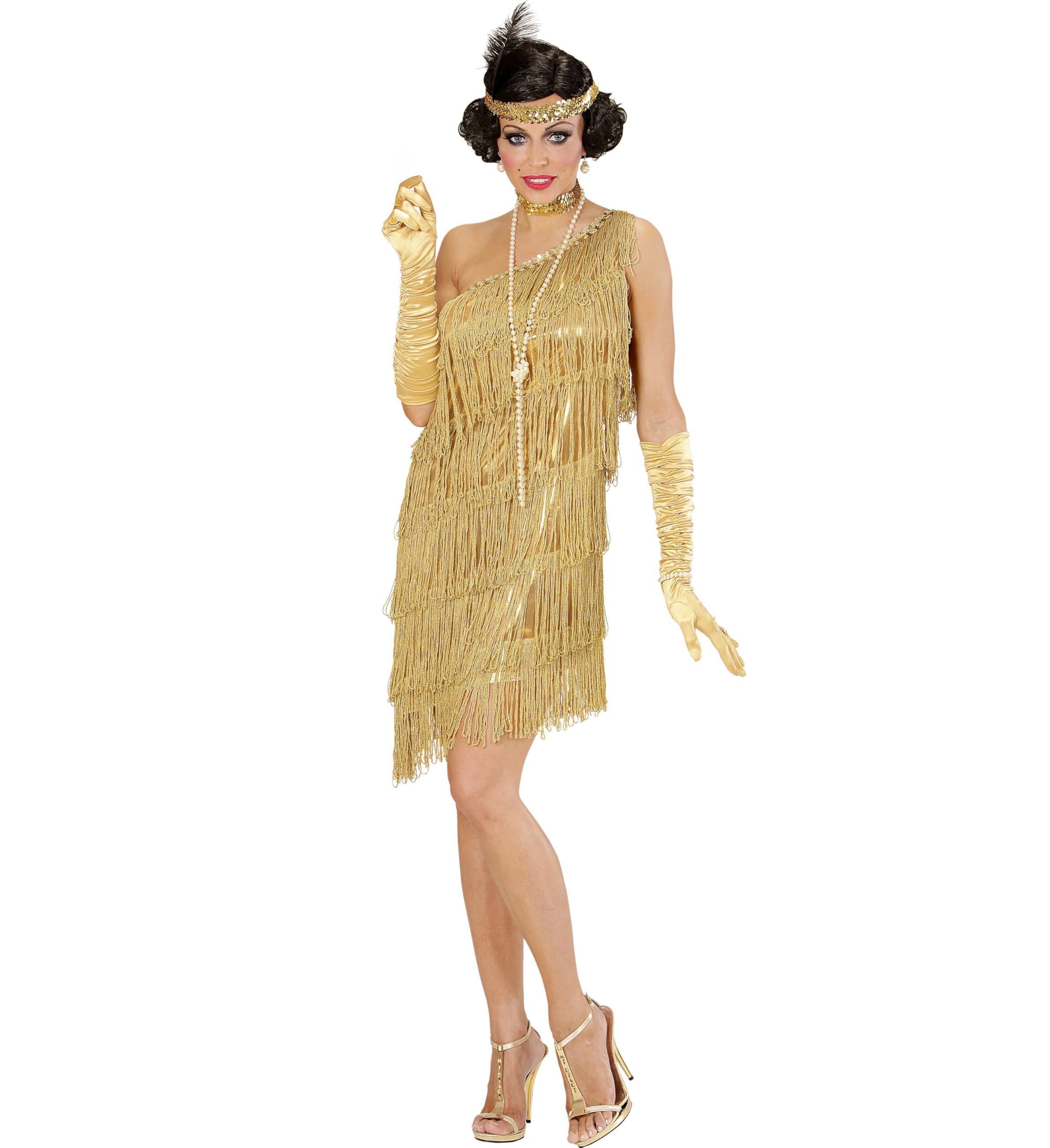 W Widmann Milano Party Fashion Charleston Dress - abito anni '20 con frange