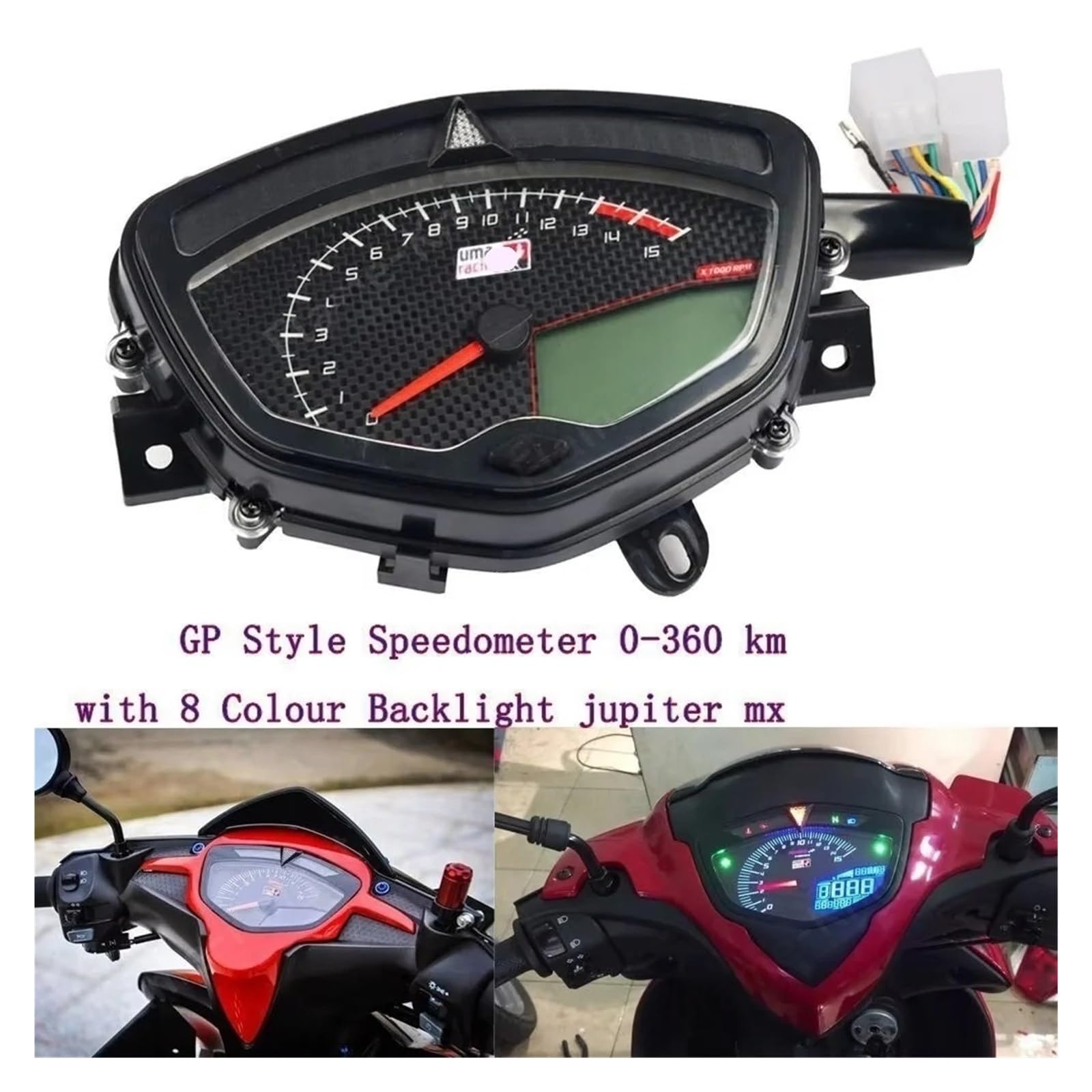 Tacómetro Digital para Motocicleta, Odómetro Y Velocímetro para Ya&maha 135 LC V1/Jupiter MX Sniper, Medidor UMA medidor