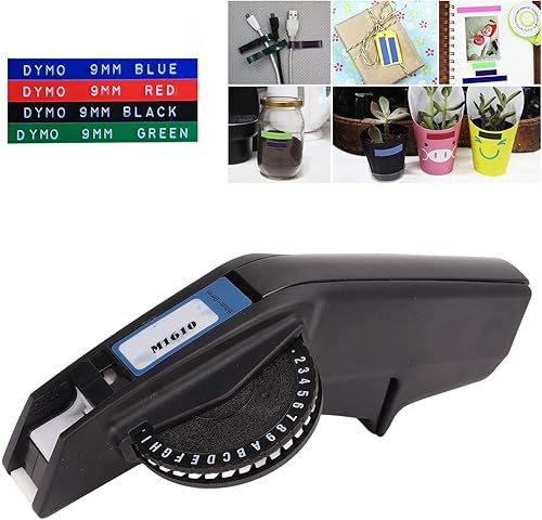 Miniatura 2 de Tnfeeon Fabricante de etiquetas en relieve, número transparente, operación con una mano, fabricación de etiquetas ABS duradero, grabado en relieve