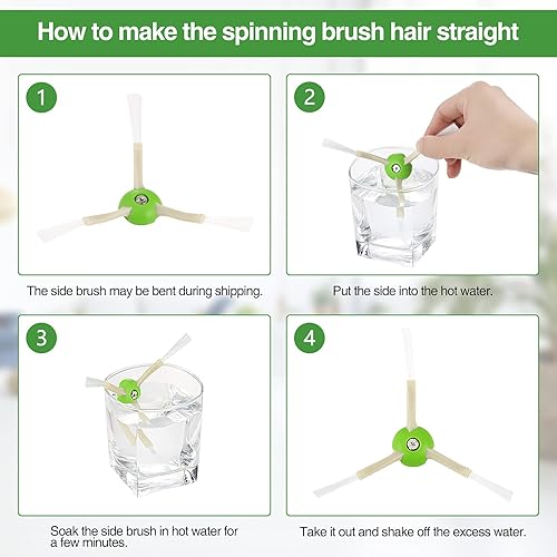 Miniatura 6 de Paquete de 16 piezas de repuesto para iRobot Roomba IE Series i7 i7 i3 i3 i4 i6 i8 i8Plus E5 E6 E7 Aspiradora 1 juego de cepillos de goma