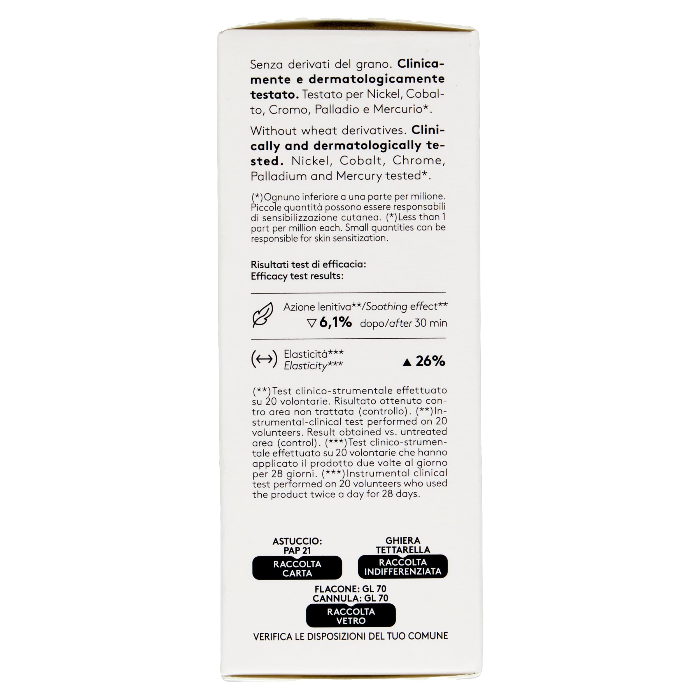 Korff Siero Calming Cica - Siero Viso Lenitivo e Idratante, Antirossore per Pelle Sensibile, con Vitamine e Biotici, 30ml