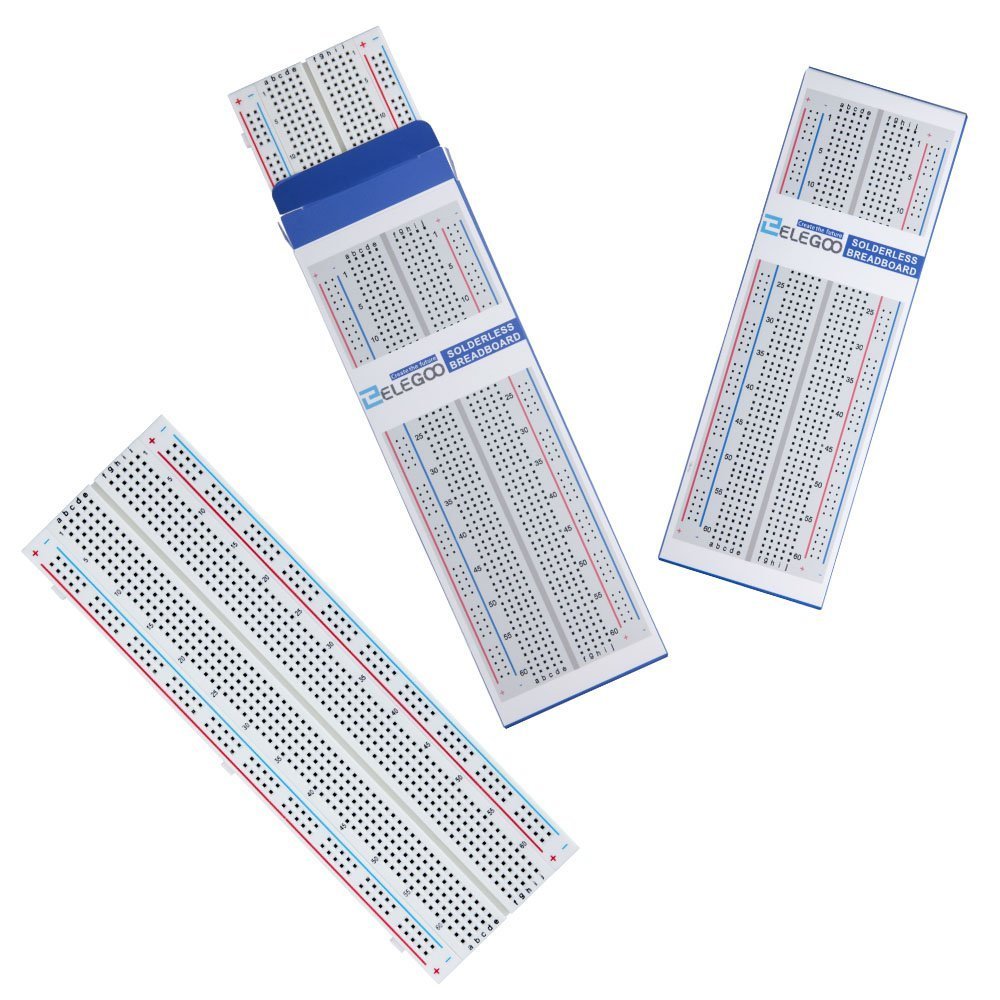 ELEGOO 3 Breadboard 830 Pin Solderless prototype PCB Board Kit do Arduino Proto Shield Distribution bloki łączące