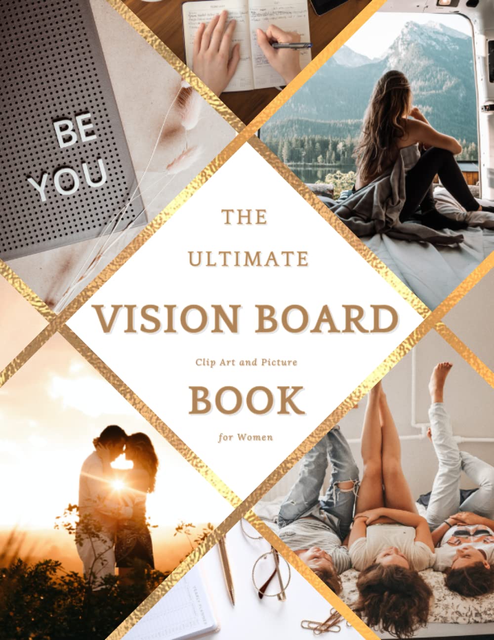 Livre d'images vision board pour organiser son année et ses projets créatifs