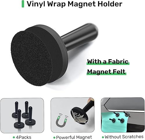 Miniatura 4 de Zanch Kit de herramientas de envoltura de vinilo para automóvil, kit de envoltura de automóvil, herramientas de envoltura de vinilo con soporte