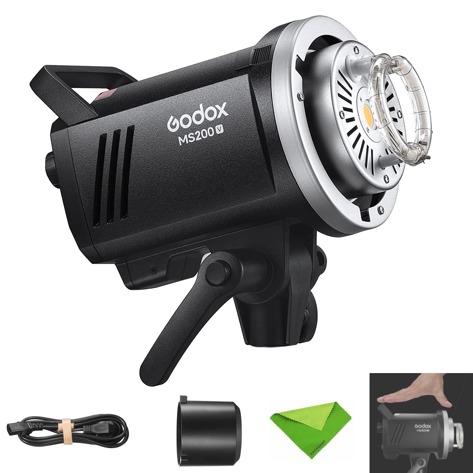 Amazon | Godox MS200-V 200W ストロボフラッシュ GN53 5600K 0.1-1.8S