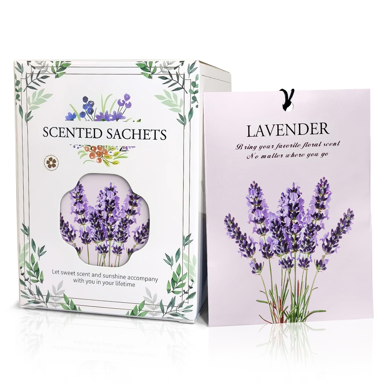 Lavender Scented Sachet Bags - 12 Pack Drawer & Closet Freshener, Home Fragrance