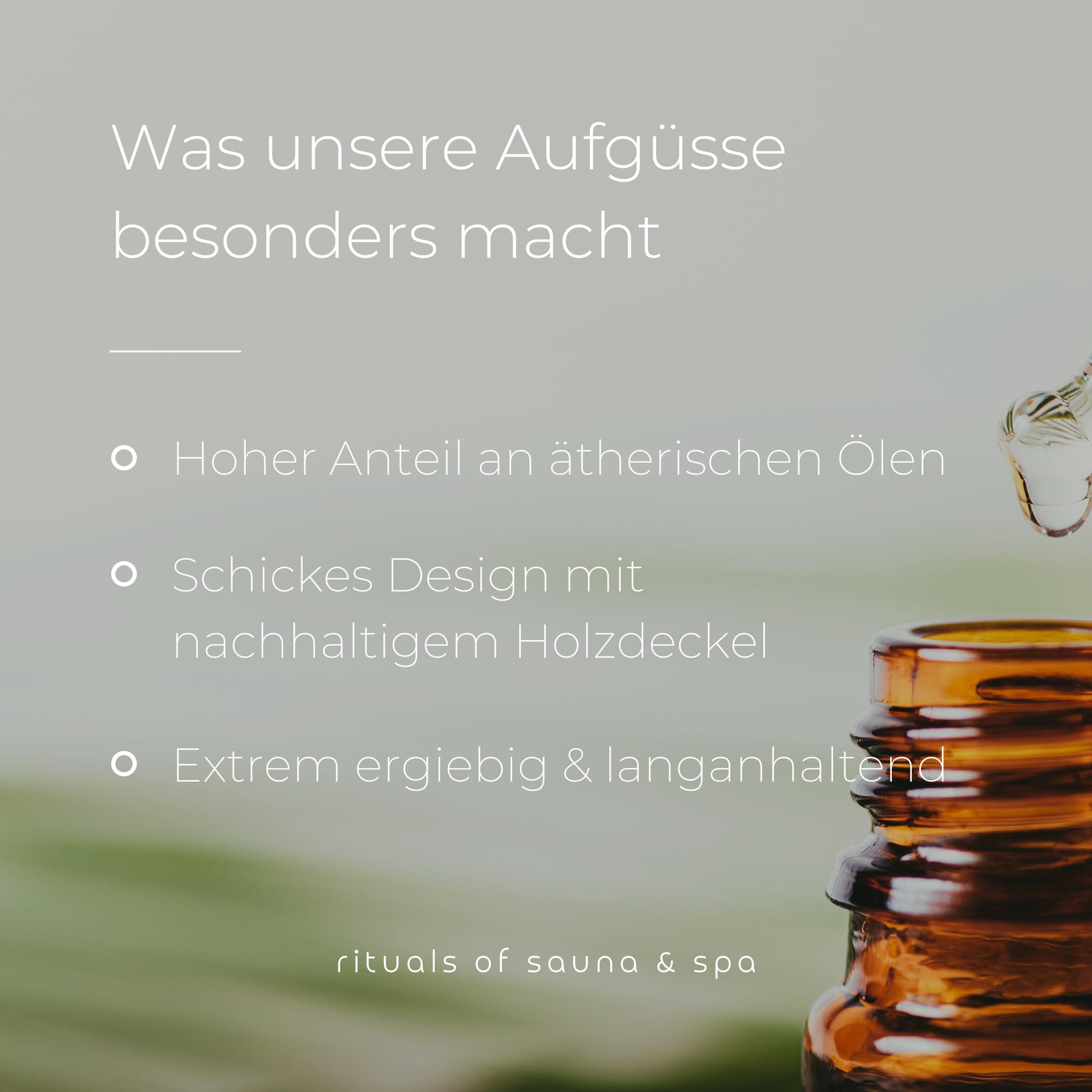Sauna-Aufguss Saunaduft Lemongras-Bambus 1000 ml | Natürlich & mit ätherischen Ölen | Ergiebig | Made in Germany