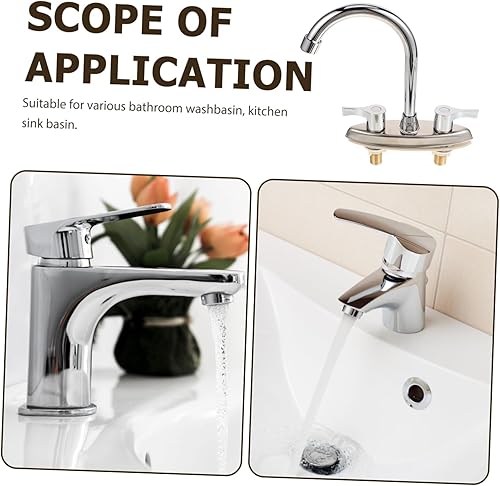 Miniatura 7 de Grifos de RV Grifo de agua de cocina para fregadero de cocina Grifo de bañera de lavandería Grifos de cocina para fregadero 3 agujeros caliente