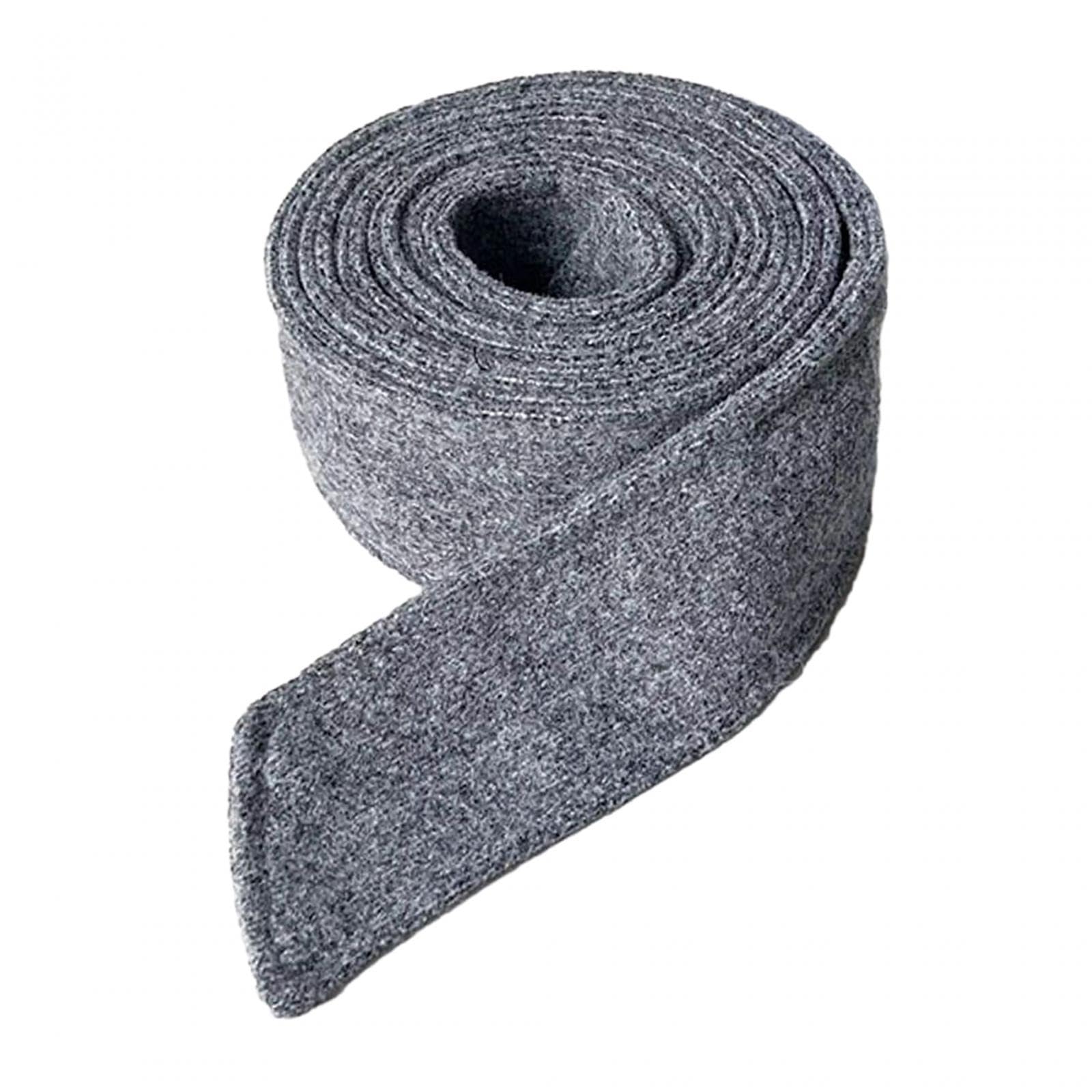 Women Woolen Overcoat Waist Belt Wide Waist Belt for Travel Commuting Street gray-image-8