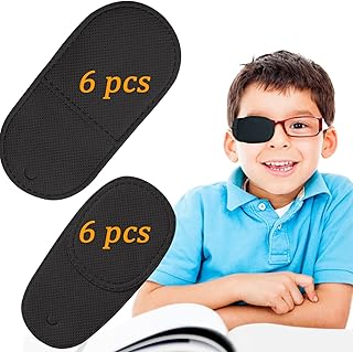 12PCS Eye Patches for Adults Kids, Medical Eye Patch for Glasses, Treat Lazy Eye Amblyopia Strabismus Patch, 2 Size