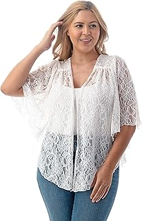 Plus size white bolero Clearance