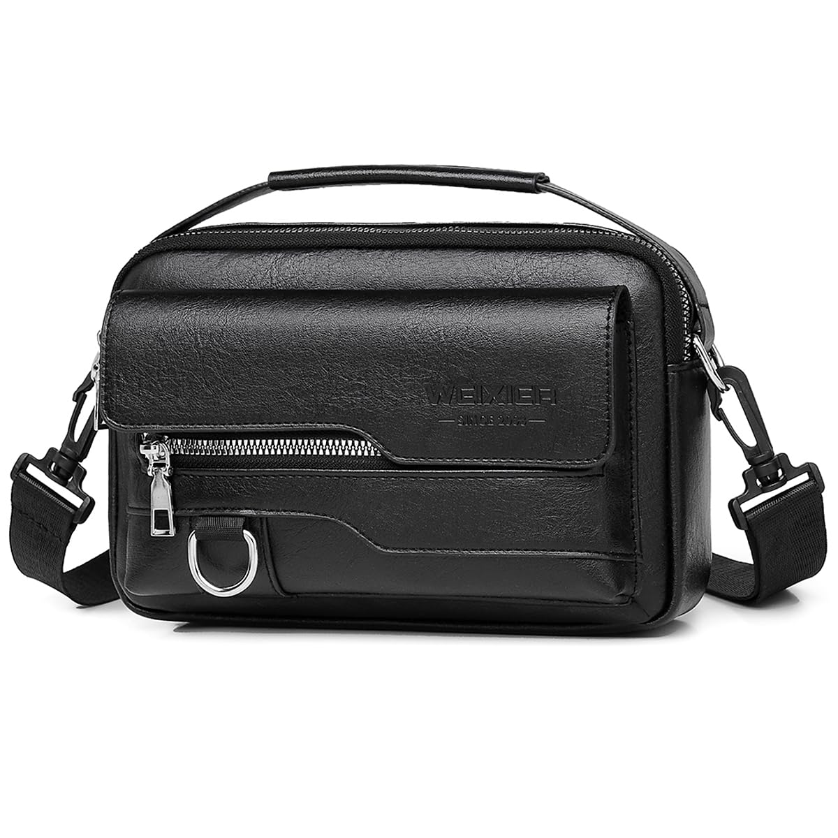A-QMZL Sacs Bandoulière homme,Sacoche Bandouliere Cuir Petite Sac à Bandoulière vintage Shoulder Bag Crossbody Business Sacs Étanche Convient pour loisirs, travail,voyages