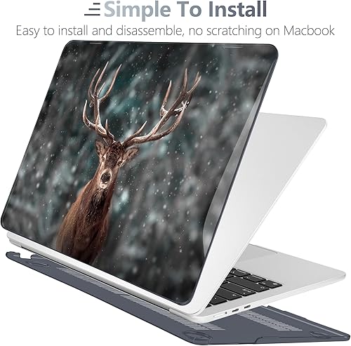 Miniatura 4 de Batianda Funda para MacBook Air de 13 pulgadas modelo A2681 2022 con chip M2, cubierta protectora de teclado y protector de pantalla para MacBook