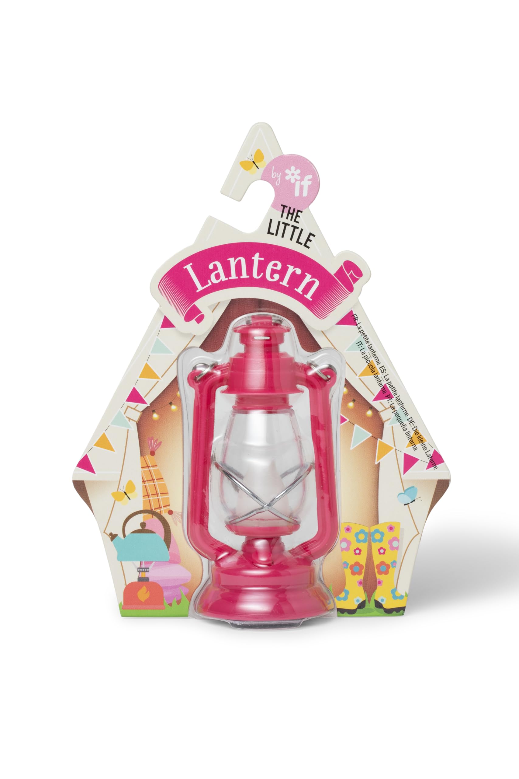 IF Little Lantern - Mini Festival/Camping Style Lantern for Reading or Decoration Pink, Small - Image 3