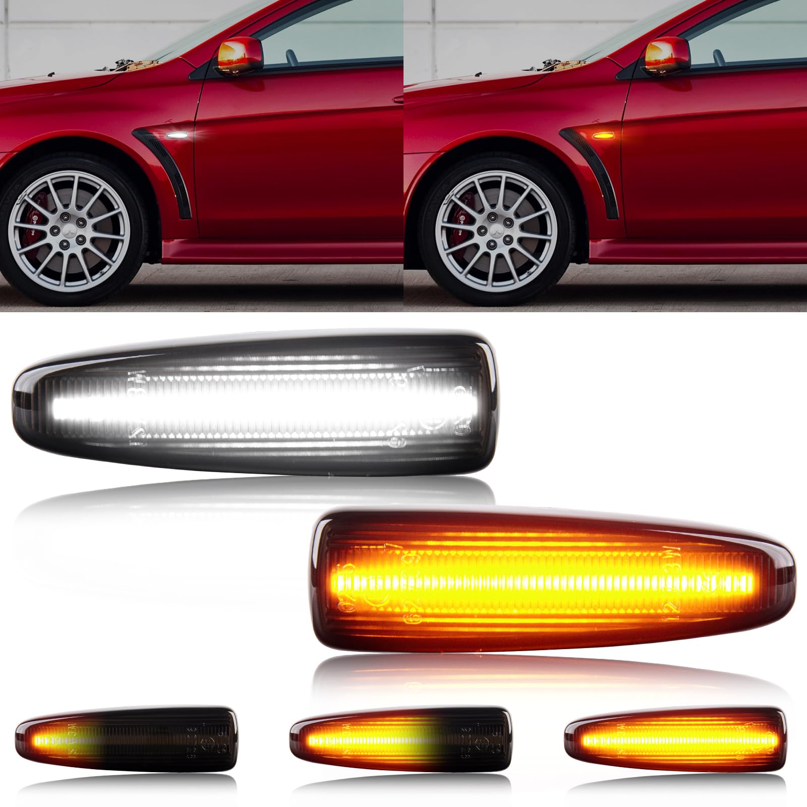 ZIMA ライト Amazon.com: Gempro LED Side Marker Light Switchback