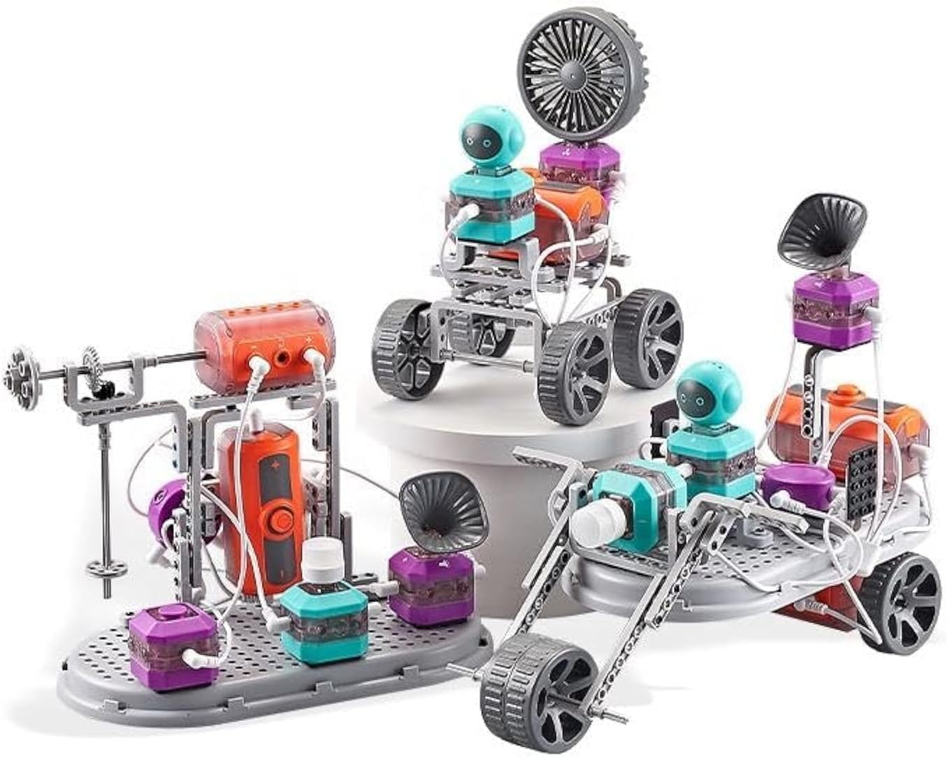 KIDSAVIA® 110 Projects Electric Circuit Blocks, DIY Link Building, Electronics Experiments, Science Kits for Kids, STEM Educational Toy for Boys & Girls
