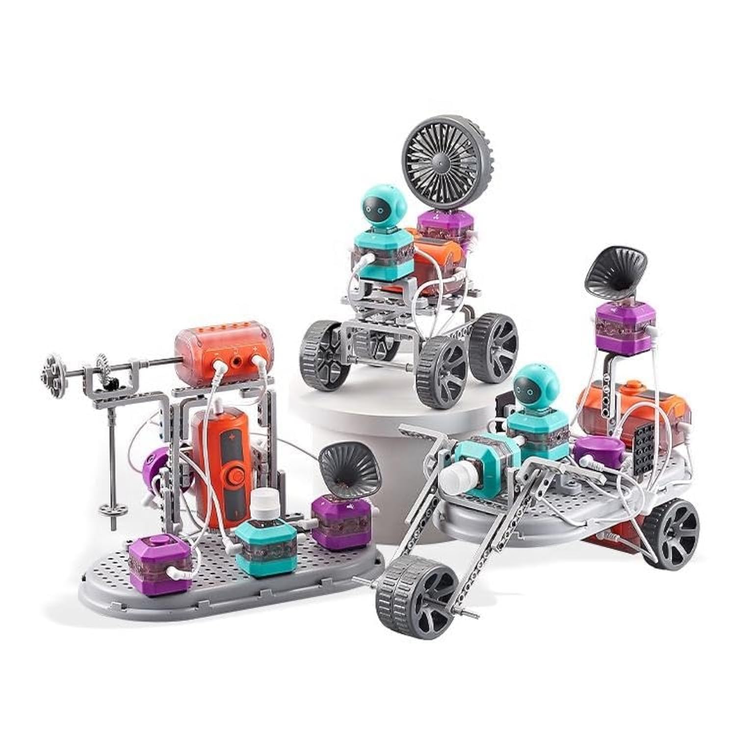 KIDSAVIA® 110 Projects Electric Circuit Blocks, DIY Link Building, Electronics Experiments, Science Kits for Kids, STEM Educational Toy for Boys & Girls